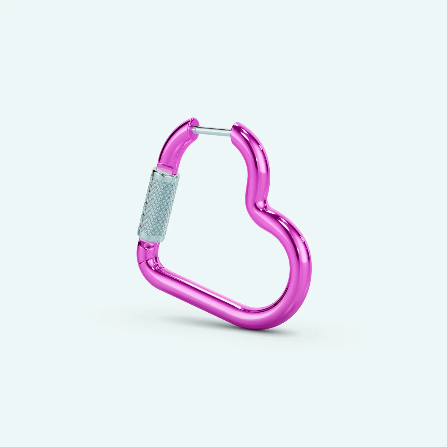 Mini Heart Carabiner Earring - Image 13