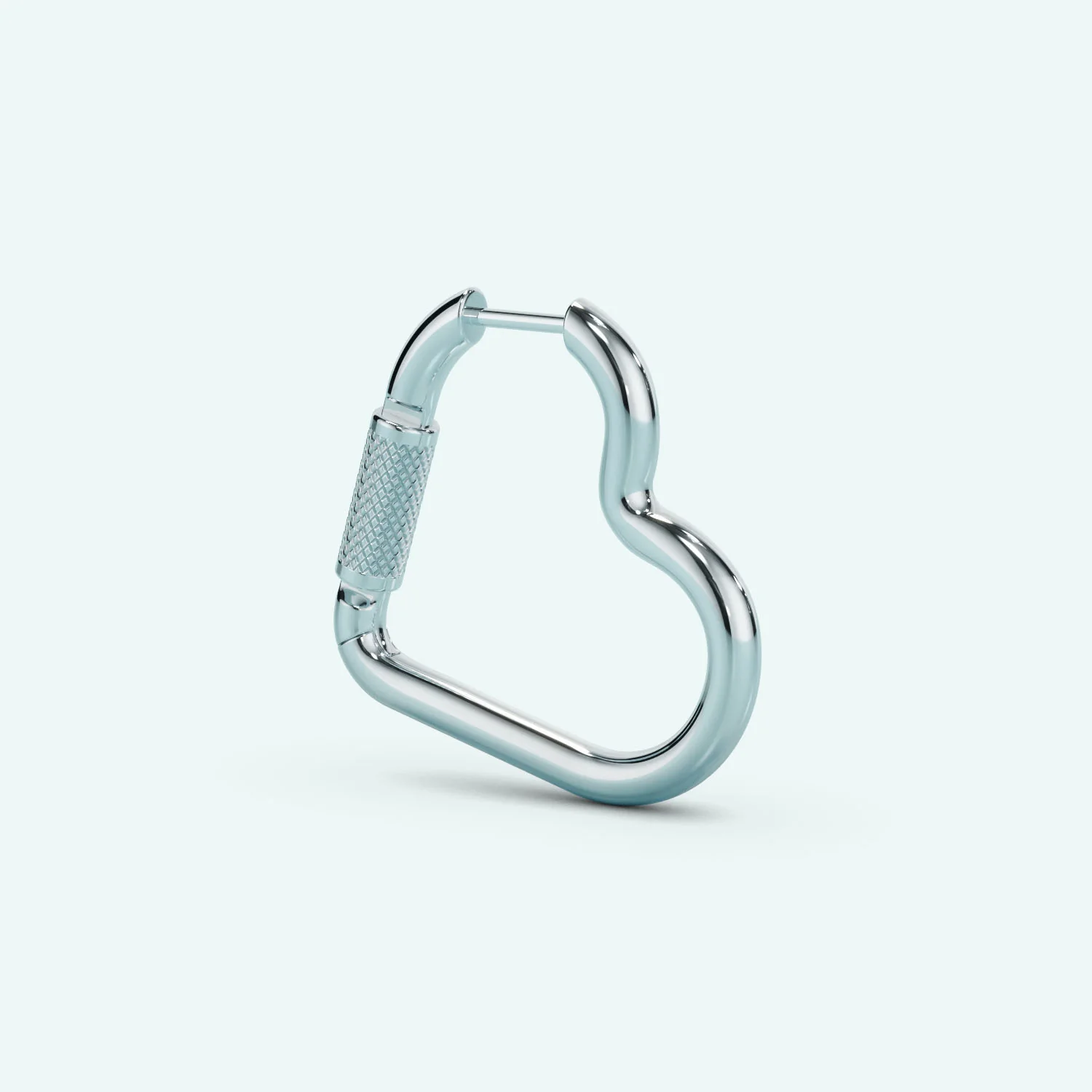 Mini Heart Carabiner Earring - Image 16