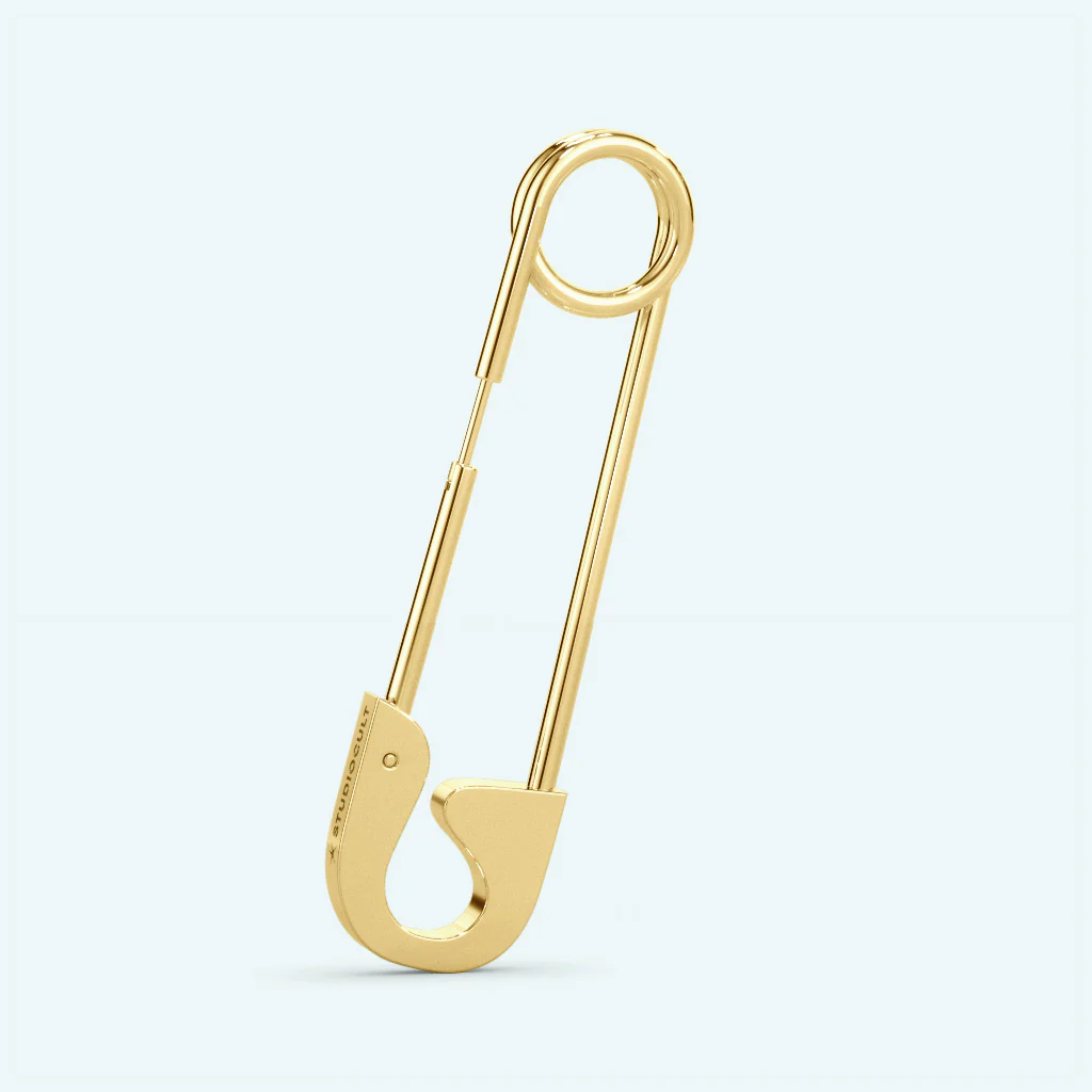 Oversized Safety Pin Earring - Image 3