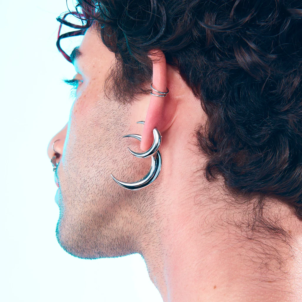 Pierced Moon Earring - Image 3