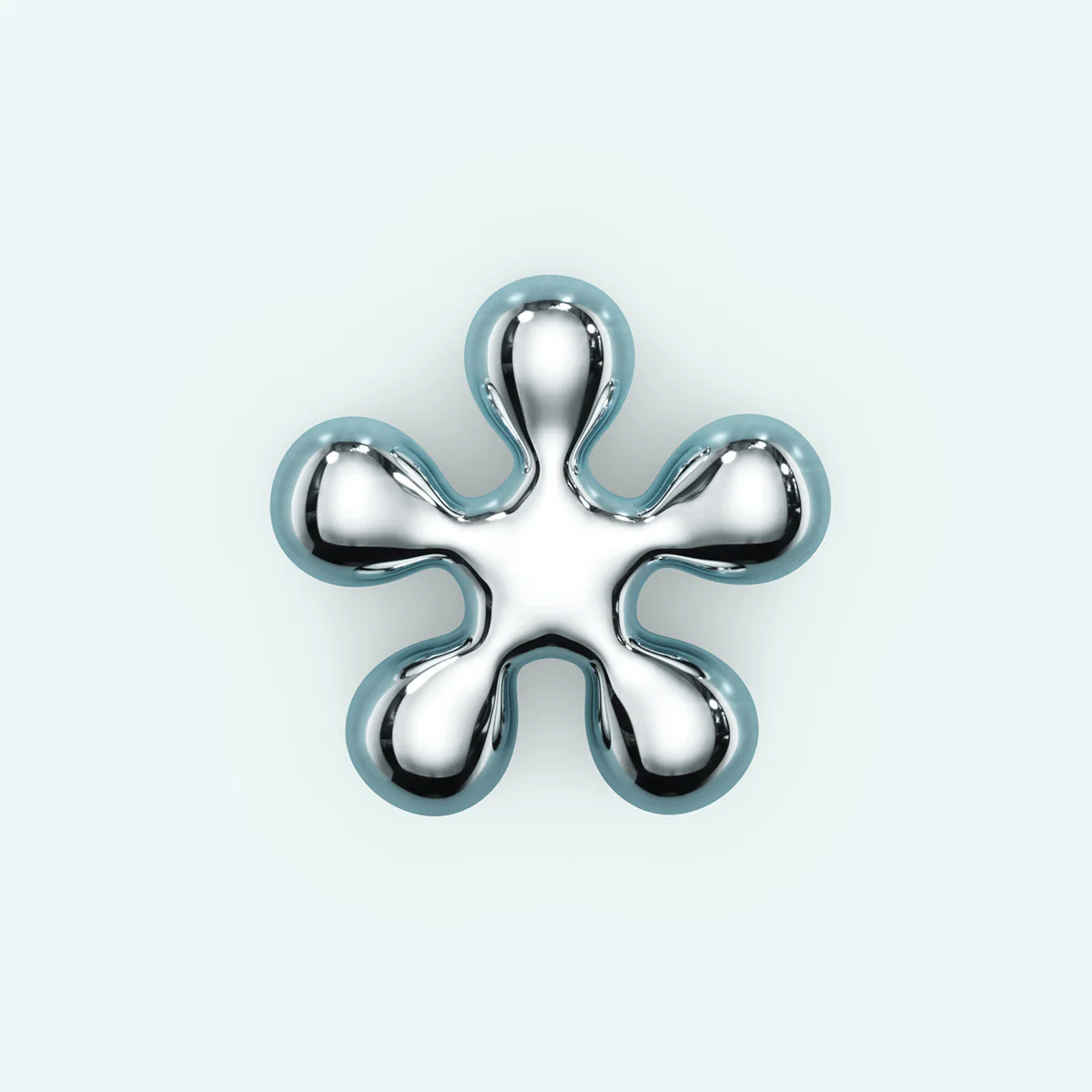 Puffy Stud Earrings - Flower - Image 3