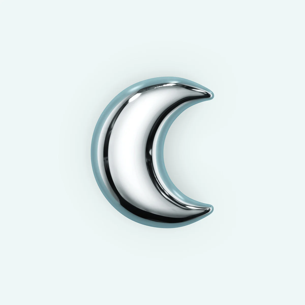 Puffy Stud Earrings - Moon - Image 3