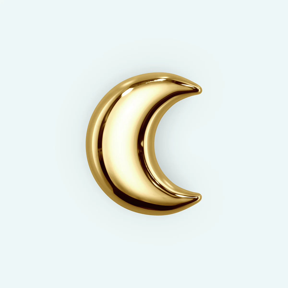 Puffy Stud Earrings - Moon - Image 6